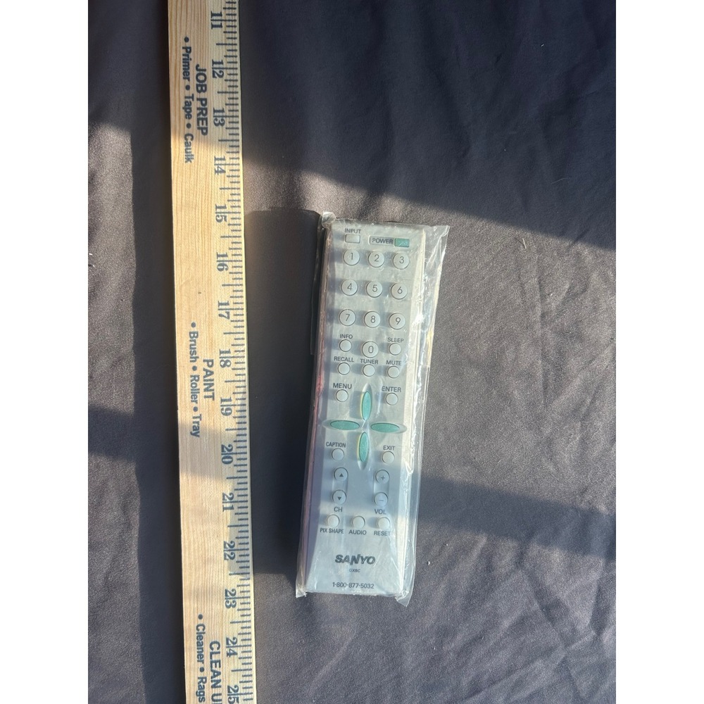 Sanyo GXBC TV Remote Control Replacement Silver and Black Sealed